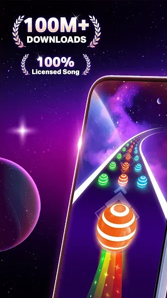 Dancing Road Color Balls Match screenshot 1