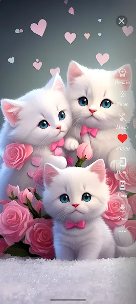 Cute Cat Wallpaper HD screenshot 1