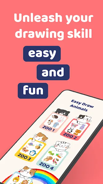 Easy Draw Animals screenshot 1