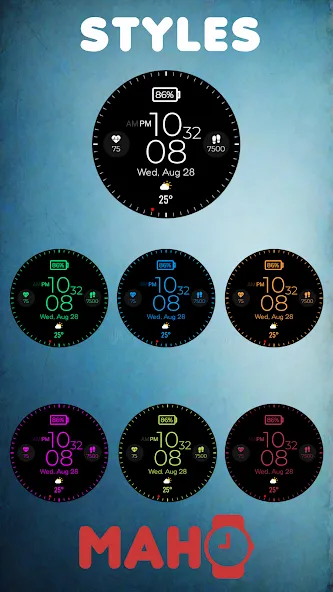 MAHO008 Wear OS Watch Face screenshot 3
