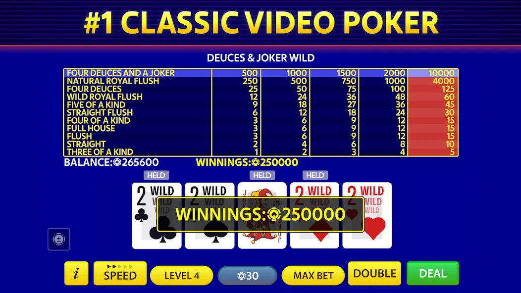 Video Poker by Pokerist screenshot 1