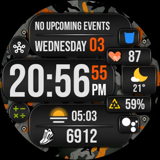 Digital Watch Face MB368 screenshot 25