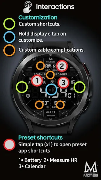 MD112B Digital watch face screenshot 7