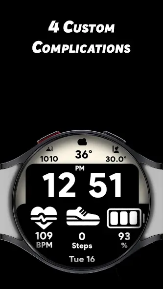 Modern Tiles - Watch face screenshot 6