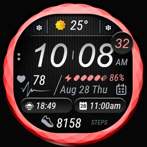 Colorful Watch Face - OMG 22 screenshot 27