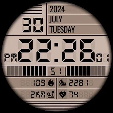 TkuWatch S014 Retro Watch Face screenshot 21