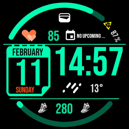 Digital Watch Face MB110 screenshot 25