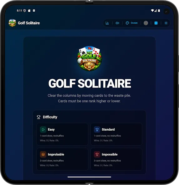 Golf Solitaire Offline Master screenshot 23