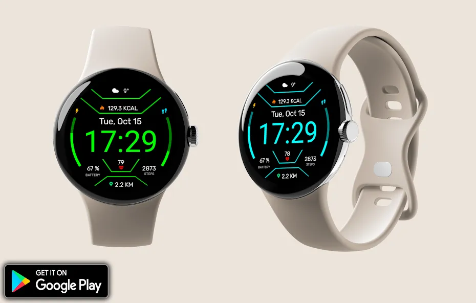 Digital Mites Watch face screenshot 3