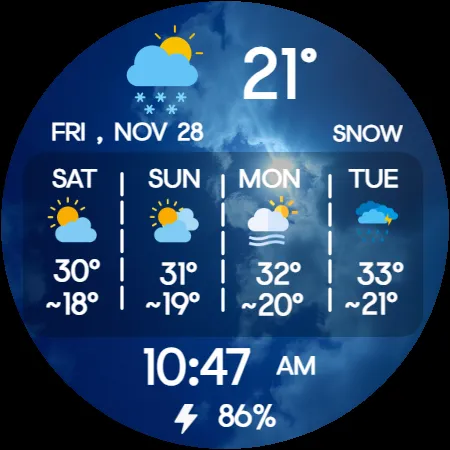 Weather Forecast for Wear OS screenshot 21