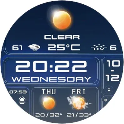 N-SPORT 758 Watch Face Wear OS screenshot 9