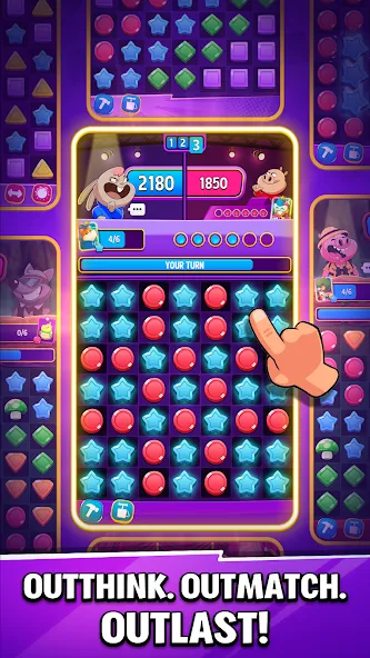 匹配大师 - 玩家对玩家匹配3益智游戏 screenshot 5