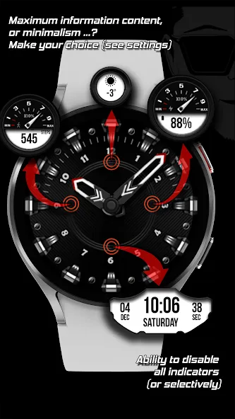 WFP 224 Modern watch face screenshot 3