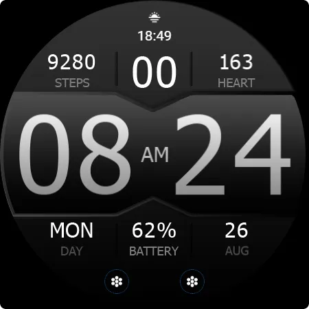 Key WF35 Digital Watch Face screenshot 26
