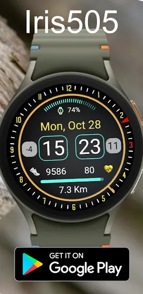 Iris505 Digital Watch Face screenshot 4
