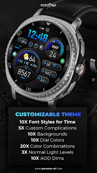 PER15 Sport Digital Watch Face screenshot 26