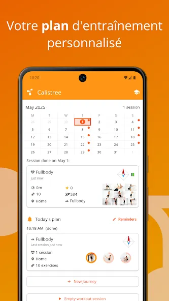 Calistree | Gym à la maison screenshot 1