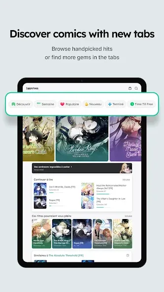 Tappytoon Comics, Webtoons, BD screenshot 8