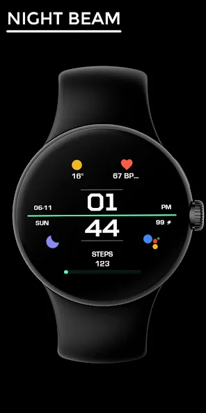 Night Beam - watch face screenshot 1