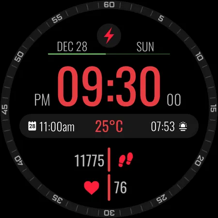 Electronic Time Watch Face screenshot 10