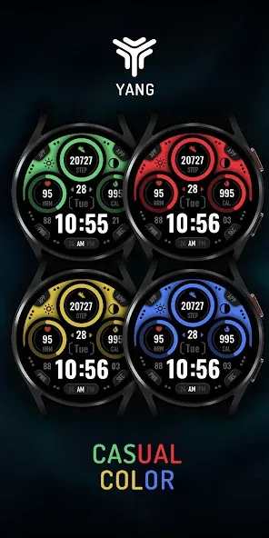 Casual colors: Watch Face screenshot 3
