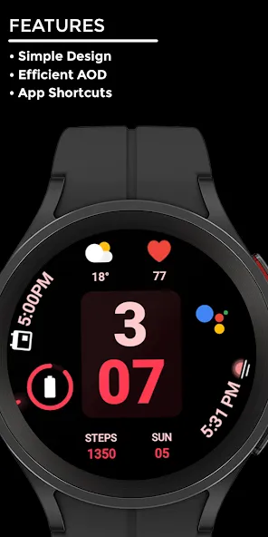 Night 59 - watch face screenshot 2