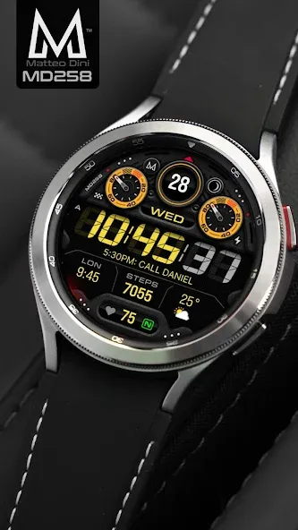 MD258 Digital watch face screenshot 5