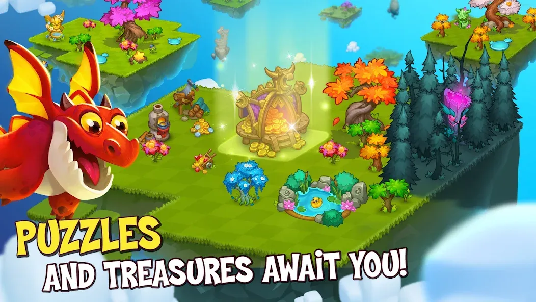 Merge World Above Magic Puzzle screenshot 2