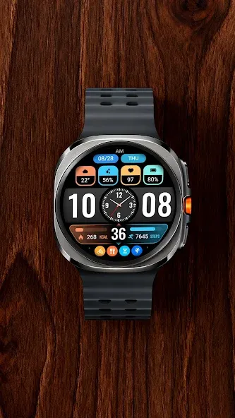 【Hybrid】Flat Small Clock screenshot 5