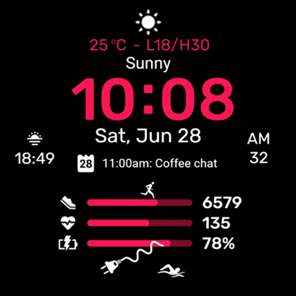 Watch face CNW-38 screenshot 30