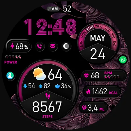 PER15 Sport Digital Watch Face screenshot 43