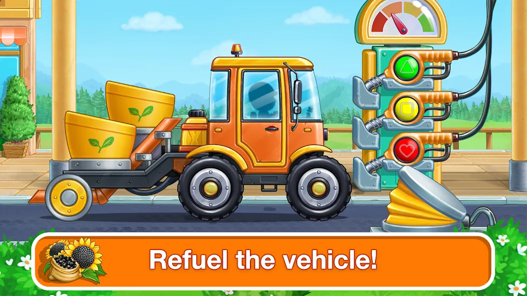 Tractor, car: kids farm games screenshot 5
