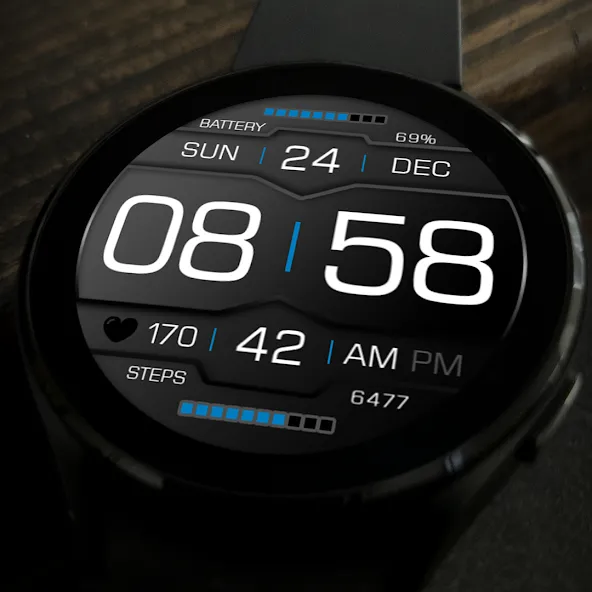 Key118 Digital Watch Face screenshot 5