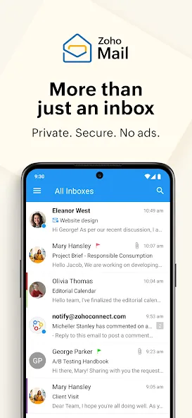 Zoho Mail - Email and Calendar screenshot 1