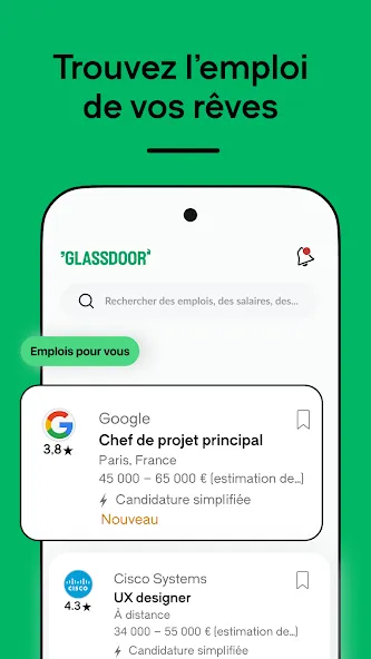 Glassdoor | Emplois & salaires screenshot 1