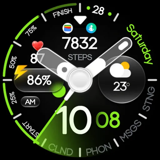 OMG 330 Hybrid Watch Face screenshot 27