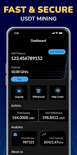 USDT Mining, Crypto USDT Miner screenshot 2
