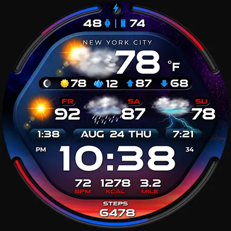 PER58 Weather WatchFaceDigital screenshot 41