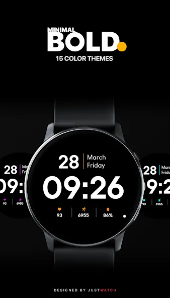 Minimal BOLD - Watch Face screenshot 2