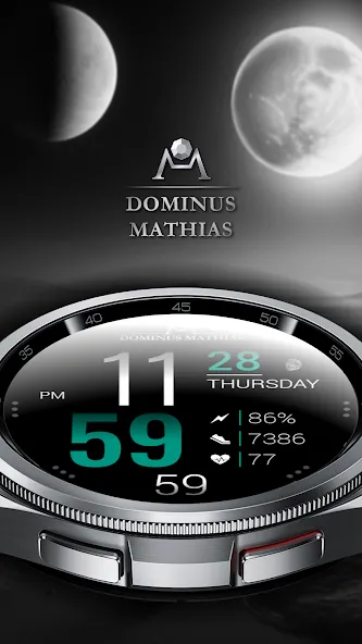 DM043 Digital Watch Face screenshot 2