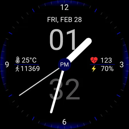 Hybrid Vision Watch Face screenshot 9