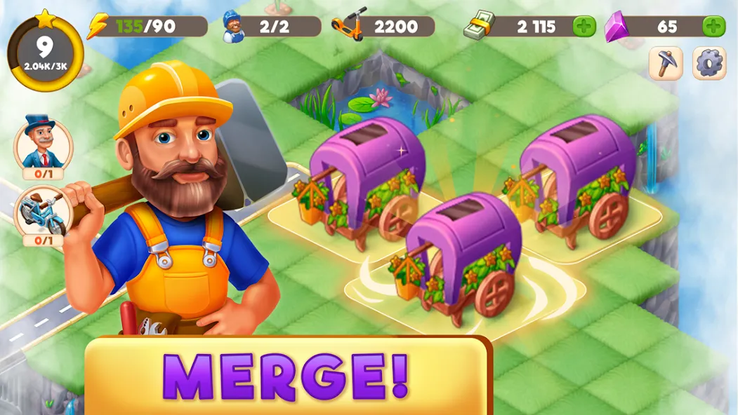 Mergington Town: Merge & Build screenshot 2