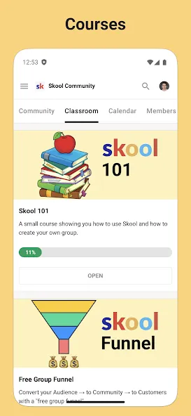 Skool screenshot 2