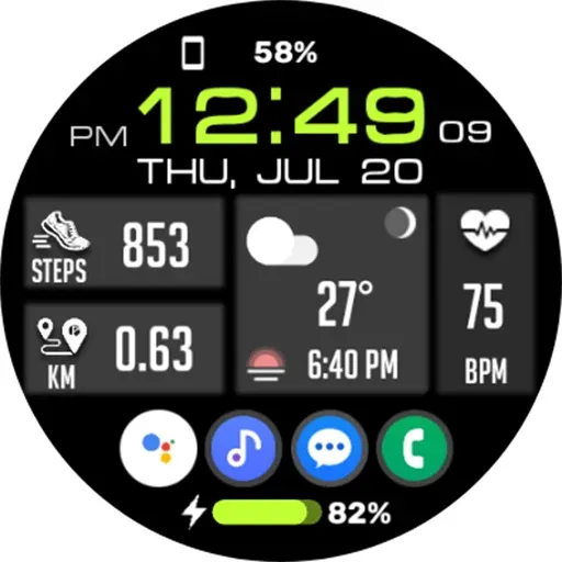 Tiles Window Watch Face NTV556 screenshot 29