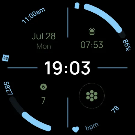 Digital Watchface D12 screenshot 23