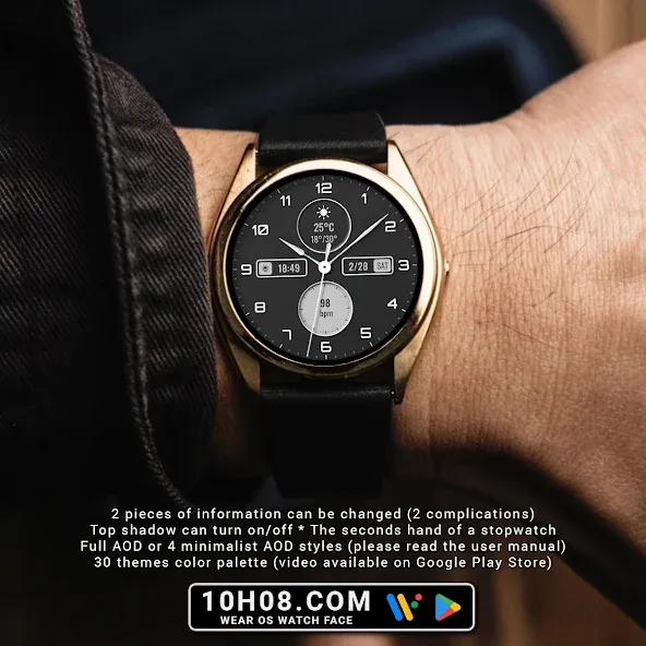 Watch face 10h08.com #136 screenshot 3