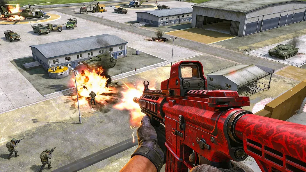 Helicopter War Strike 3D Game screenshot 2