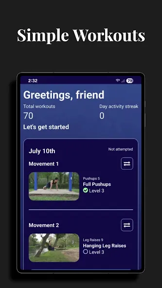 Hybrid Calisthenics - Fitness screenshot 10
