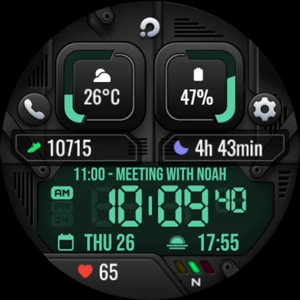 PRADO X105 Digital Watch Face screenshot 10