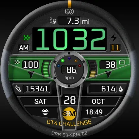 ORB-08-SRM Watch Face screenshot 7